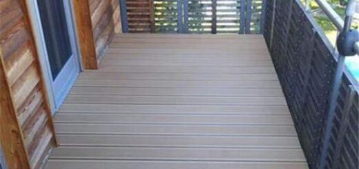 Balcony wood plastic composite hollow decking