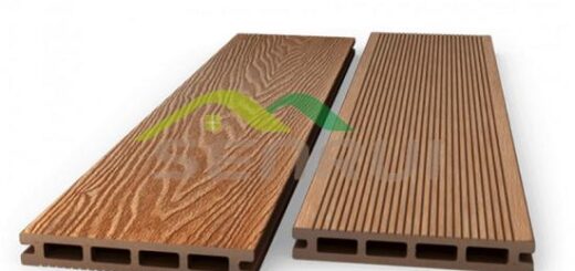 China technology 3d embossing capped wpc decking