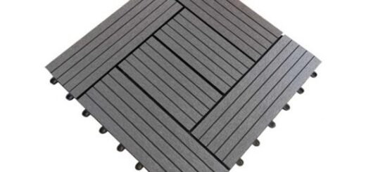 L type wpc diy tiles for garden