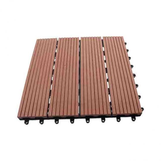 New design anti slip interlocking outdoor patio wpc decking tiles