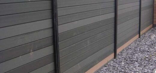 Private fence wood plastic composite wpc fence