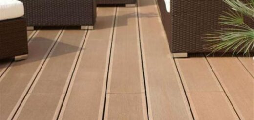 Uv-resistant square hollow wpc decking board