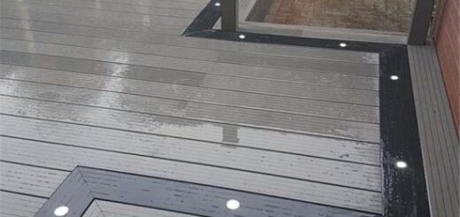 Waterproof hollow wpc decking for garden