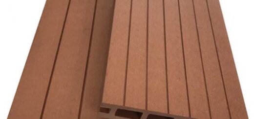 Wood plastic composite hollow plastic decking