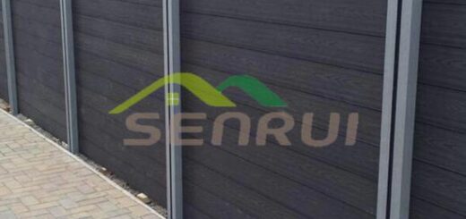 Wood plastic composite private fencing