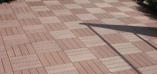 WPC interlocking decking tiles wood deck tiles