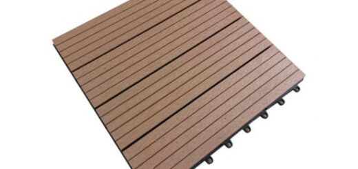 WPC waterproof interlocking decking tiles