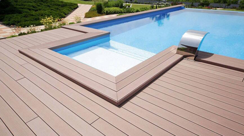 swimming pool wpc deck