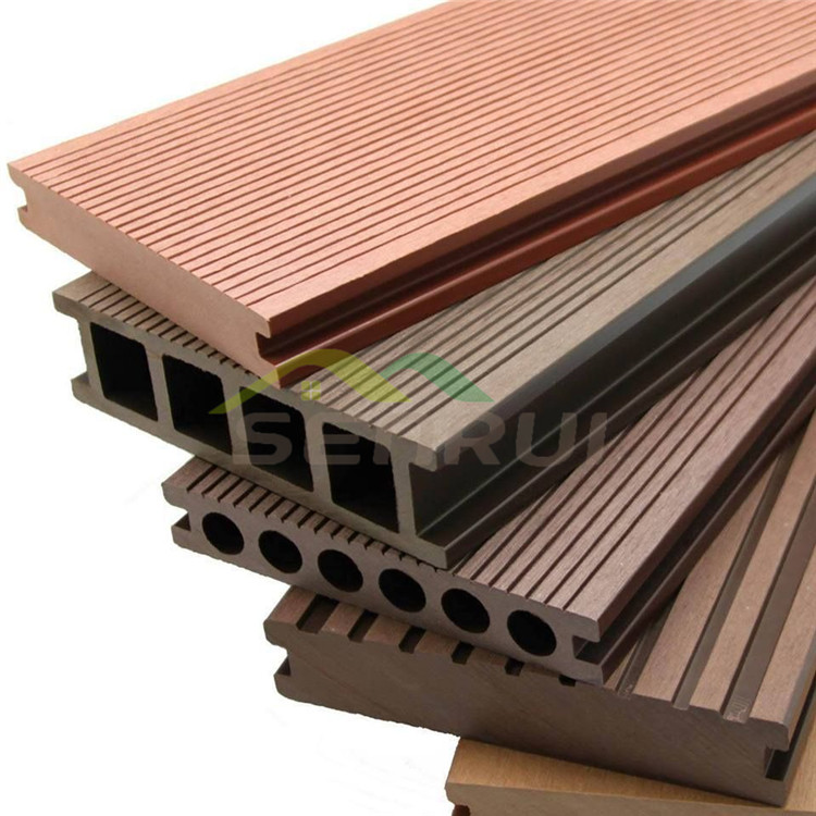 Wood plastic composite flooring