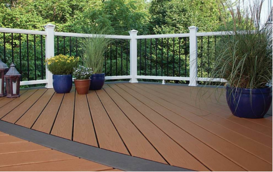 Outdoor wpc decking flooring