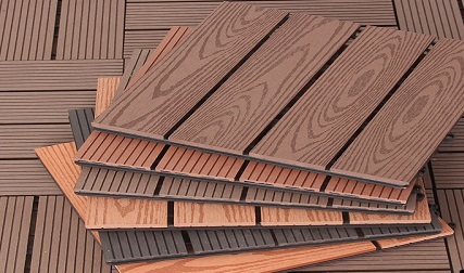 Interlocking decking tiles