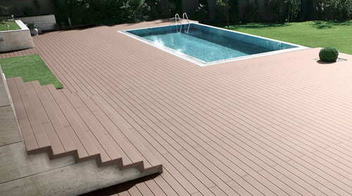 China Wood plastic composite decking