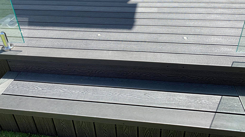 3D embossed wpc decking