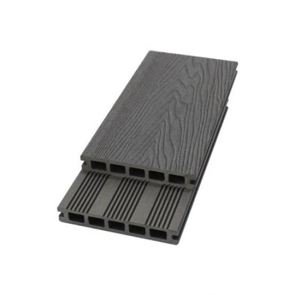 Placas de grãos de madeira de decks wpc em relevo 3d146*25mm