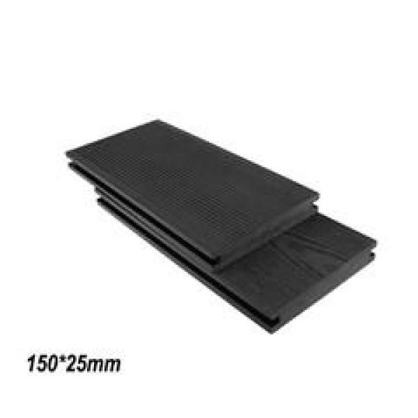 Black color composite wpc decking 150*25mm