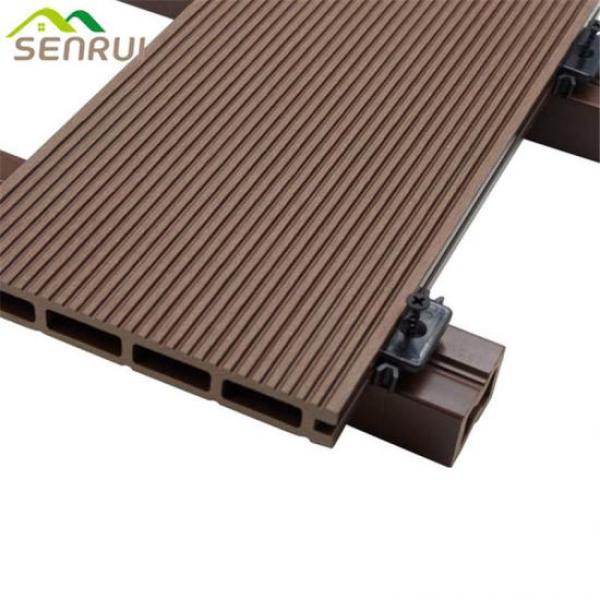 Brown outdoor flooring boards looks like real wood