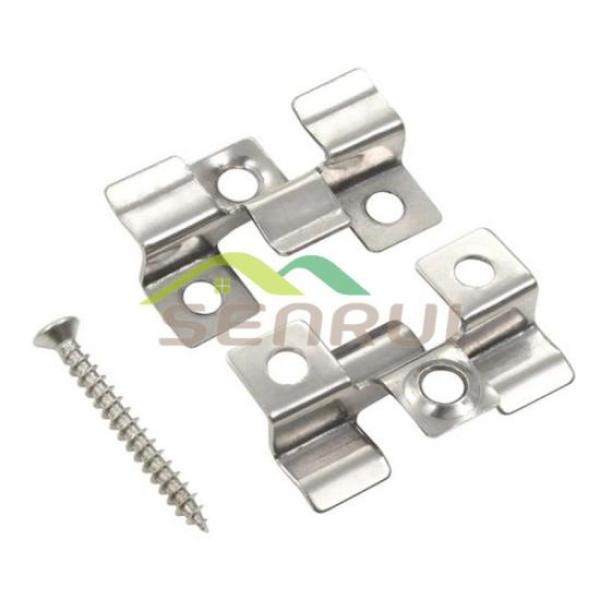 Composite decking stainless clips