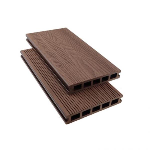 Planche de terrasse creuse wpc à grain de bois profond 146*25mm