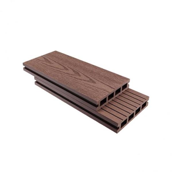 Non-slip outdoor terrace board recycled wpc hollow decking