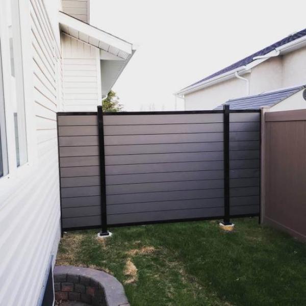 Outdoor wood plastic composite diy wpc fence