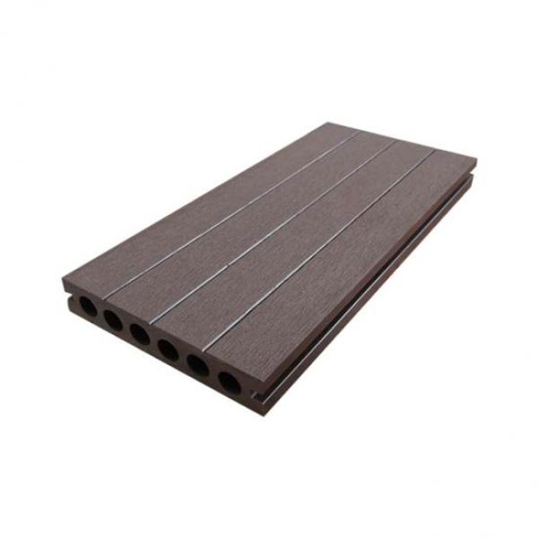 Outdoor wpc wood hollow composite decking