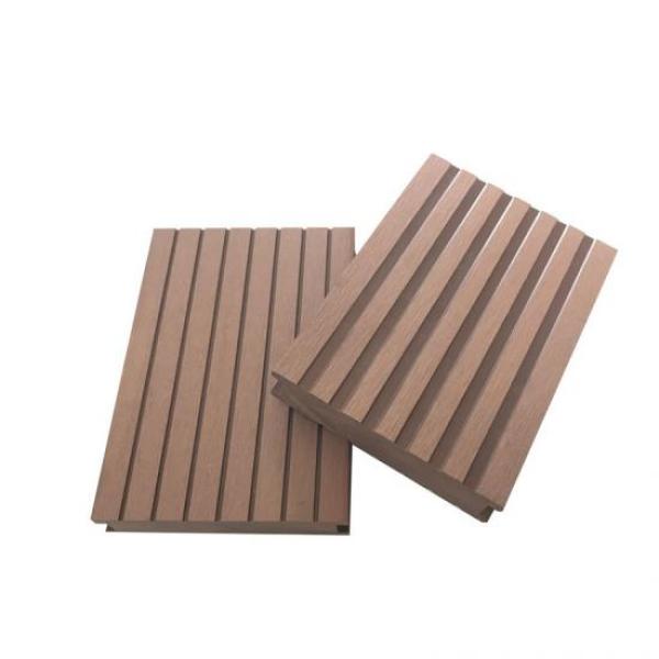 Wood plastic composite wood look flooring