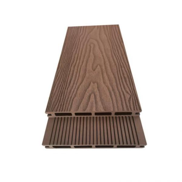 Tableros de cubierta de grano de madera profunda WPC 3d con precio barato