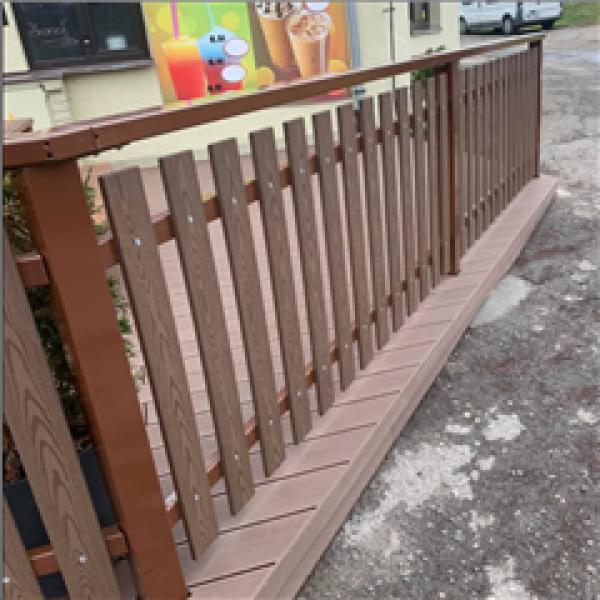 WPC fence board wood plastic composite board looks like real wood