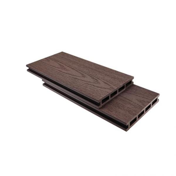 WPC hollow decking board with wood grain 145*21mm