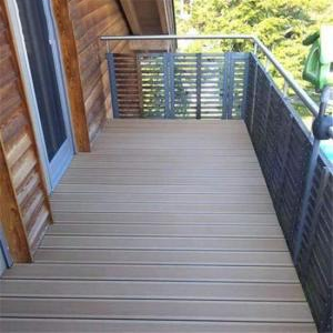 Balcony wood plastic composite hollow decking
