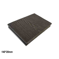 Wood plastic solid composite wood grain decking 140*20mm