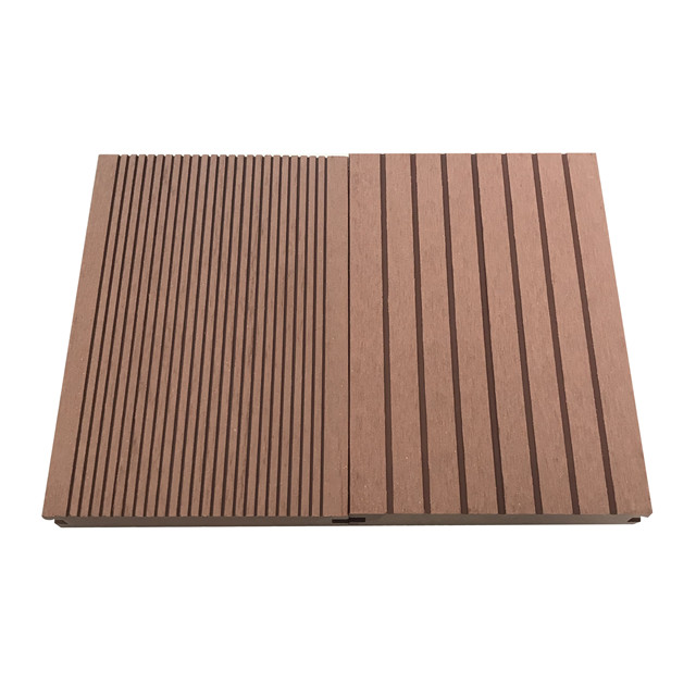 Swimming pool exterior wood composite solid ecking