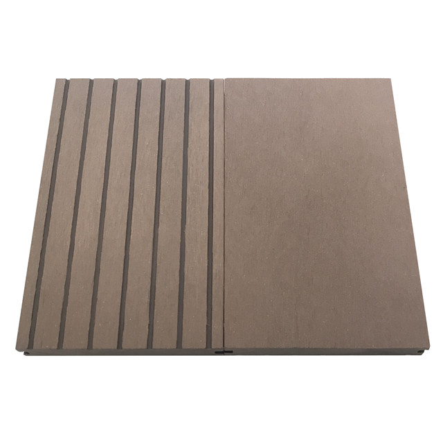 Wood plastic composite solid composite deck