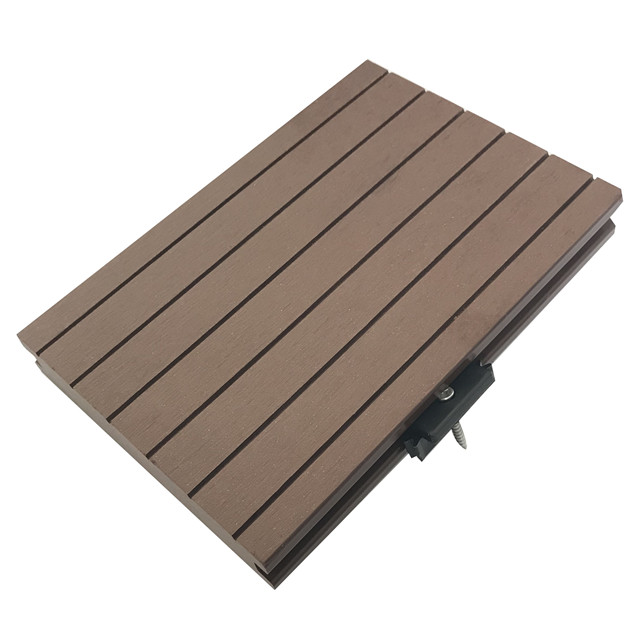Wood plastic composite solid composite deck