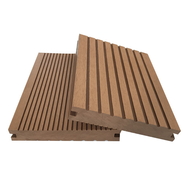 Wood plastic composite solid plastic waterproof decking