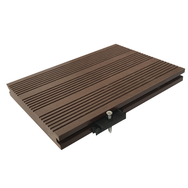 Outdoor wpc solid decking flooring