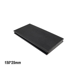 Black color composite wpc decking 150*25mm