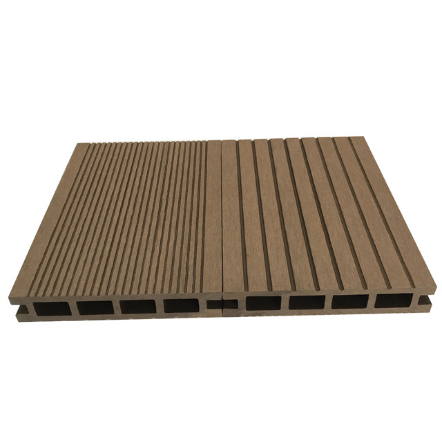 Wood plastic composite hollow wpc outdoor flooring