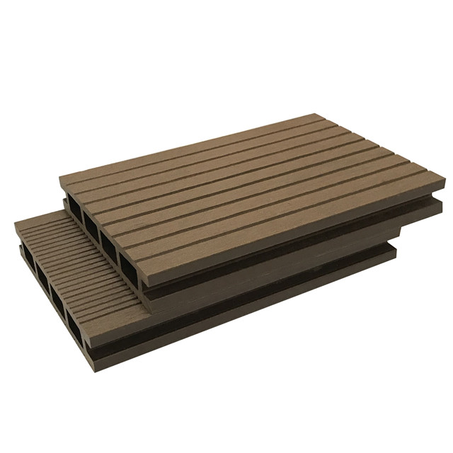 Wood plastic composite hollow wpc outdoor flooring