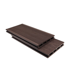 WPC hollow decking board with wood grain 145*21mm