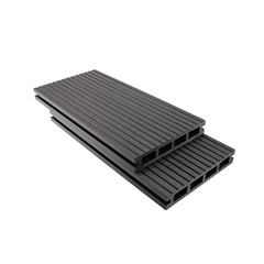 Black waterproof engineered wood plastic wpc decking