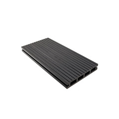 Black waterproof engineered wood plastic wpc decking