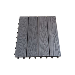 WPC interlocking wood composite outdoor deck tiles
