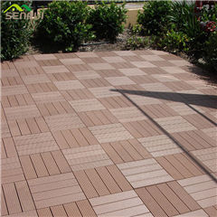 WPC interlocking easy tile patio deck tiles