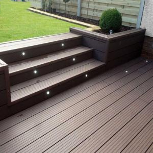 Plastic fake wood wpc pool deck