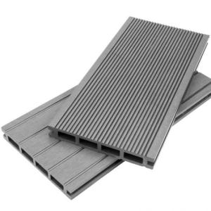 Light grey hollow wpc composite decking