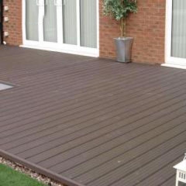 Cheap hollow wpc composite decking boards