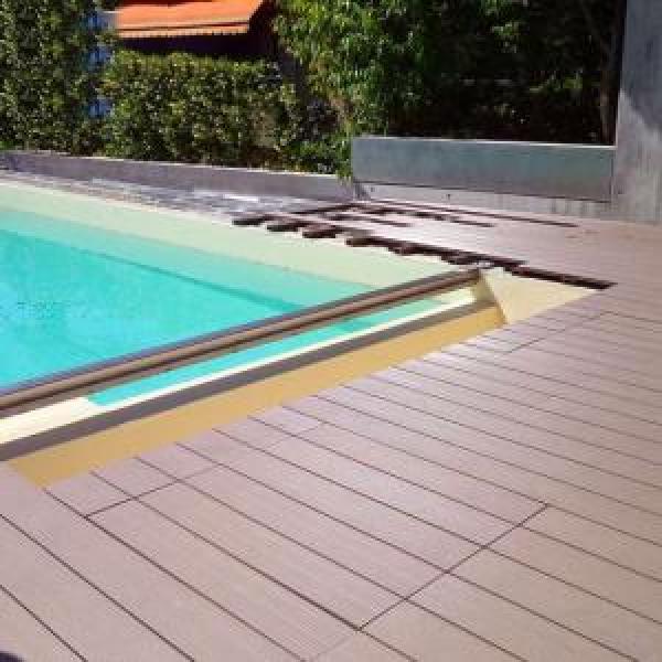 Swimming pool wood plastic waterproof decking