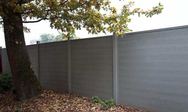 Wood plastic composite private fencing